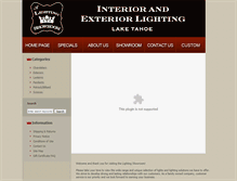 Tablet Screenshot of laketahoelighting.com